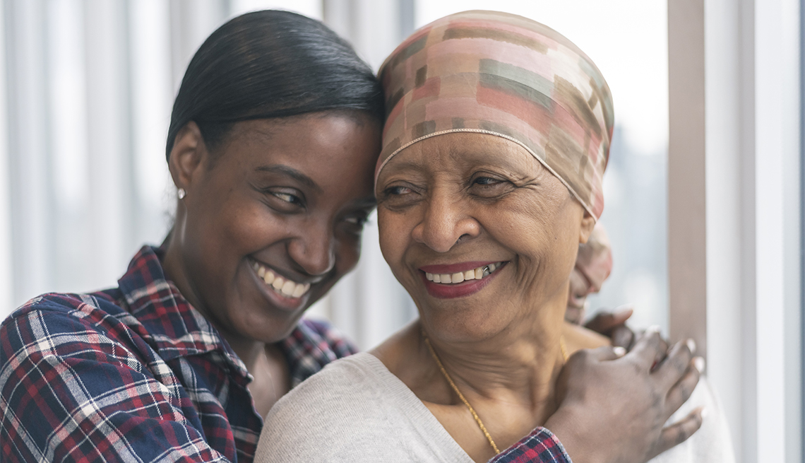 Courageous woman with cancer spends precious time with adult daughter